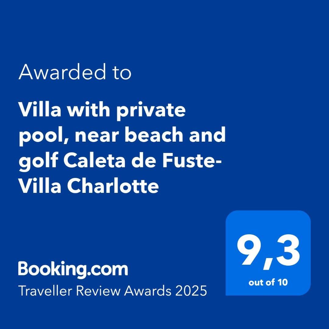 קוסטה דה אנטיגואה Villa With Private Pool, Near Beach And Golf Caleta De Fuste- Villa Charlotte מראה חיצוני תמונה